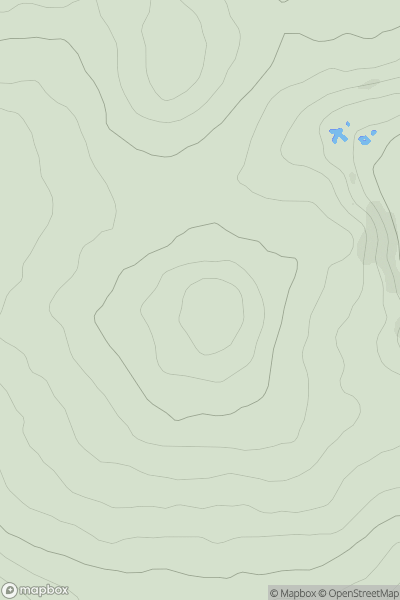 Thumbnail image for Berry Down [South West England] [SX196690] showing contour plot for surrounding peak